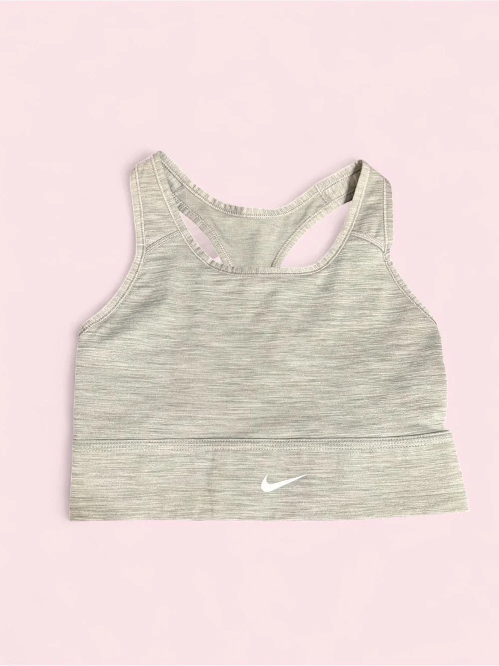 Nike Light Gray Racerback Sports Bra